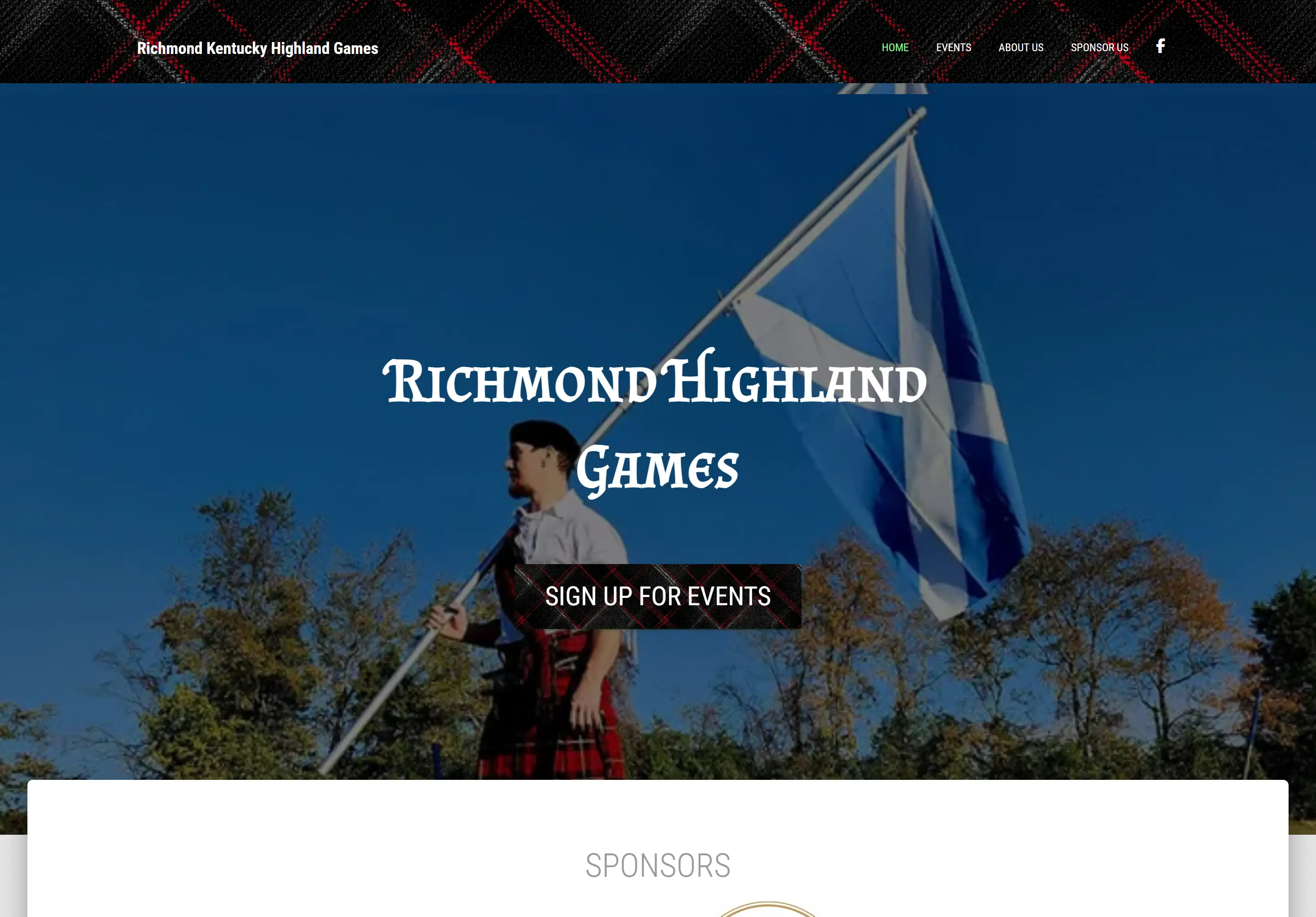 Richmond Highland Games WordPress Theme preview