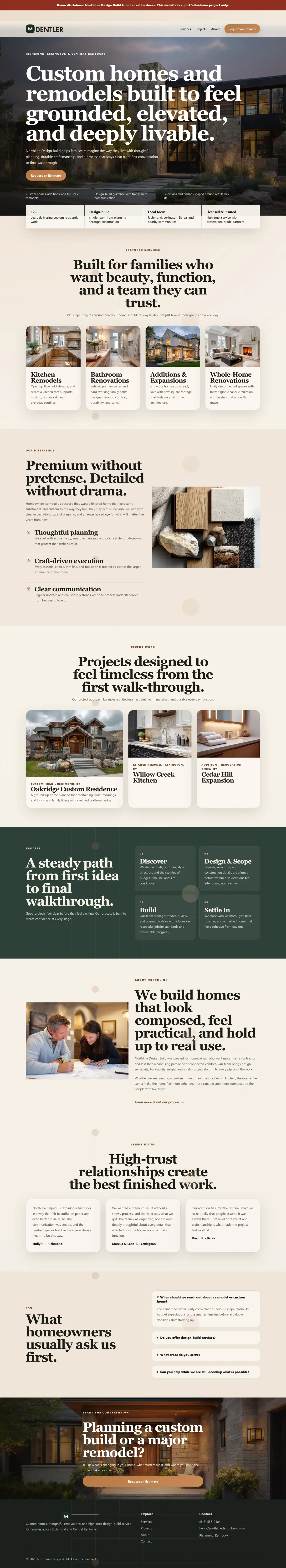 Northline Design Build - Home Builder Demo Theme preview