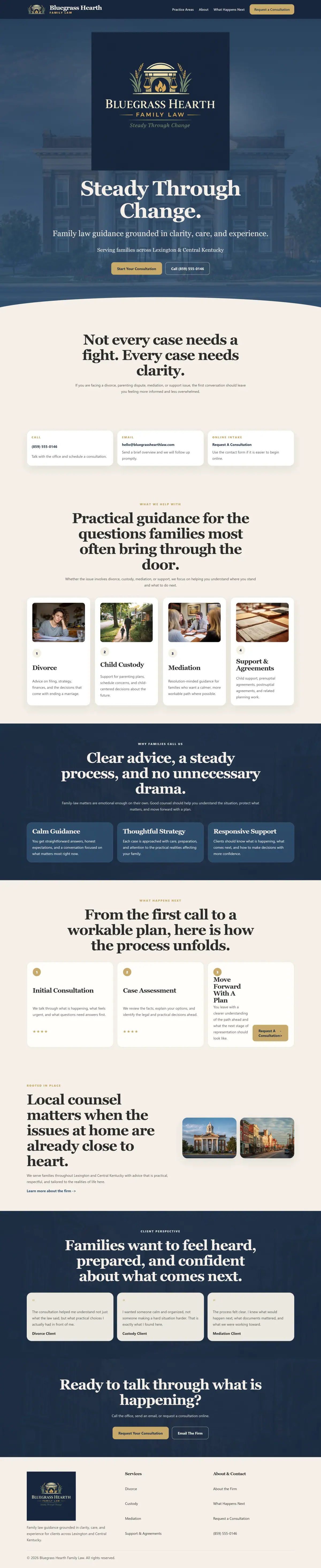 Bluegrass Hearth Family Law - Family Law Demo Theme preview