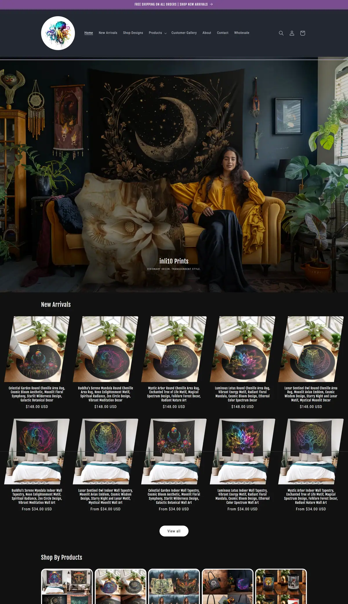 inli10 Prints Custom Shopify Theme hero image